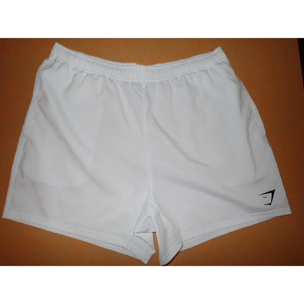 Gymshark Men's White Athletic Gym Training Shorts XL